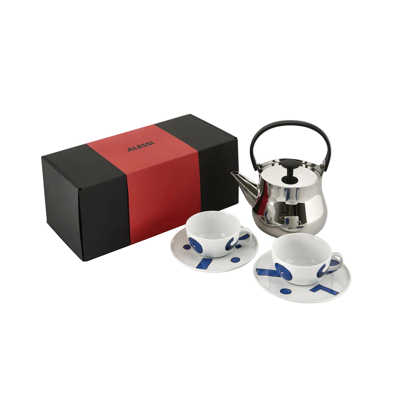 Geschenkset ALESSI & TEA Edelstahl und Porzellan