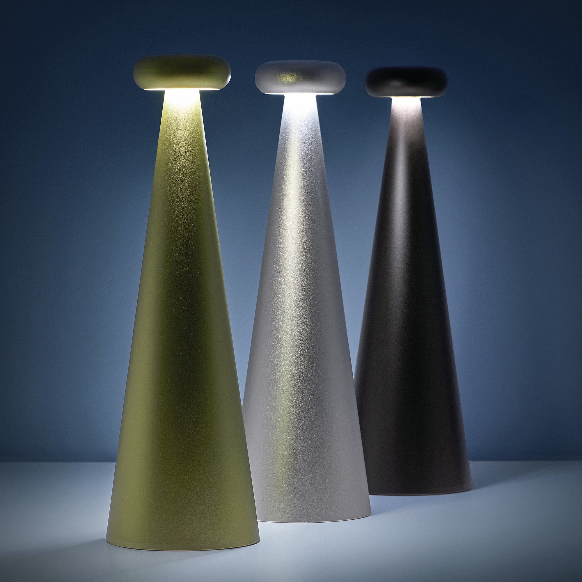 Tragbare LED-Lampe BEDIN fluoreszierend olivgelb