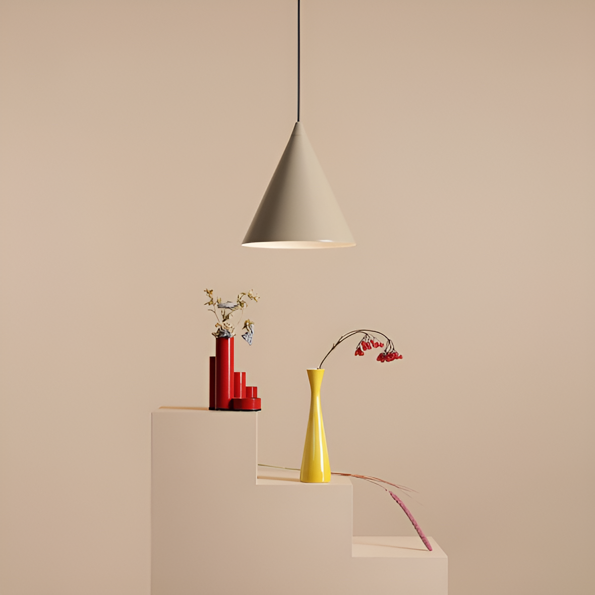 Lampa wisząca FORM beżowy