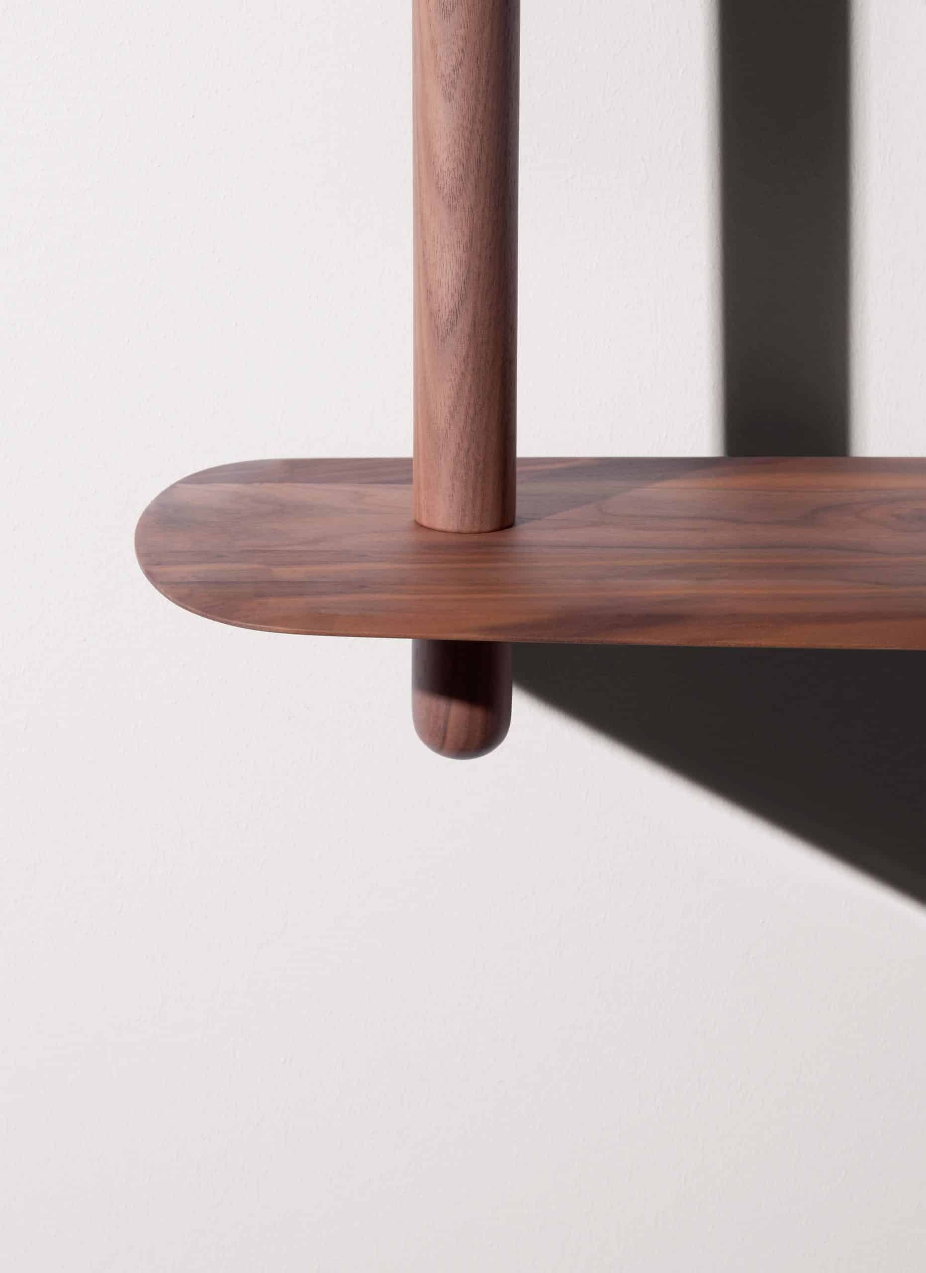 Regał wiszący UNICA - CONFIGURATION 07 fornir orzechowy