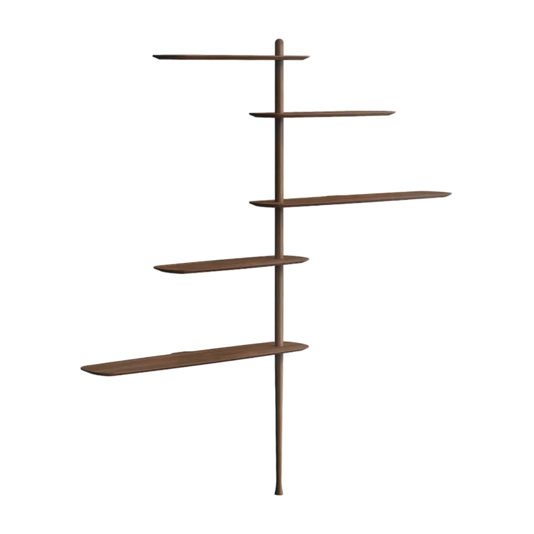 Wandregal UNICA - KONFIGURATION 10 Nussbaumfurnier