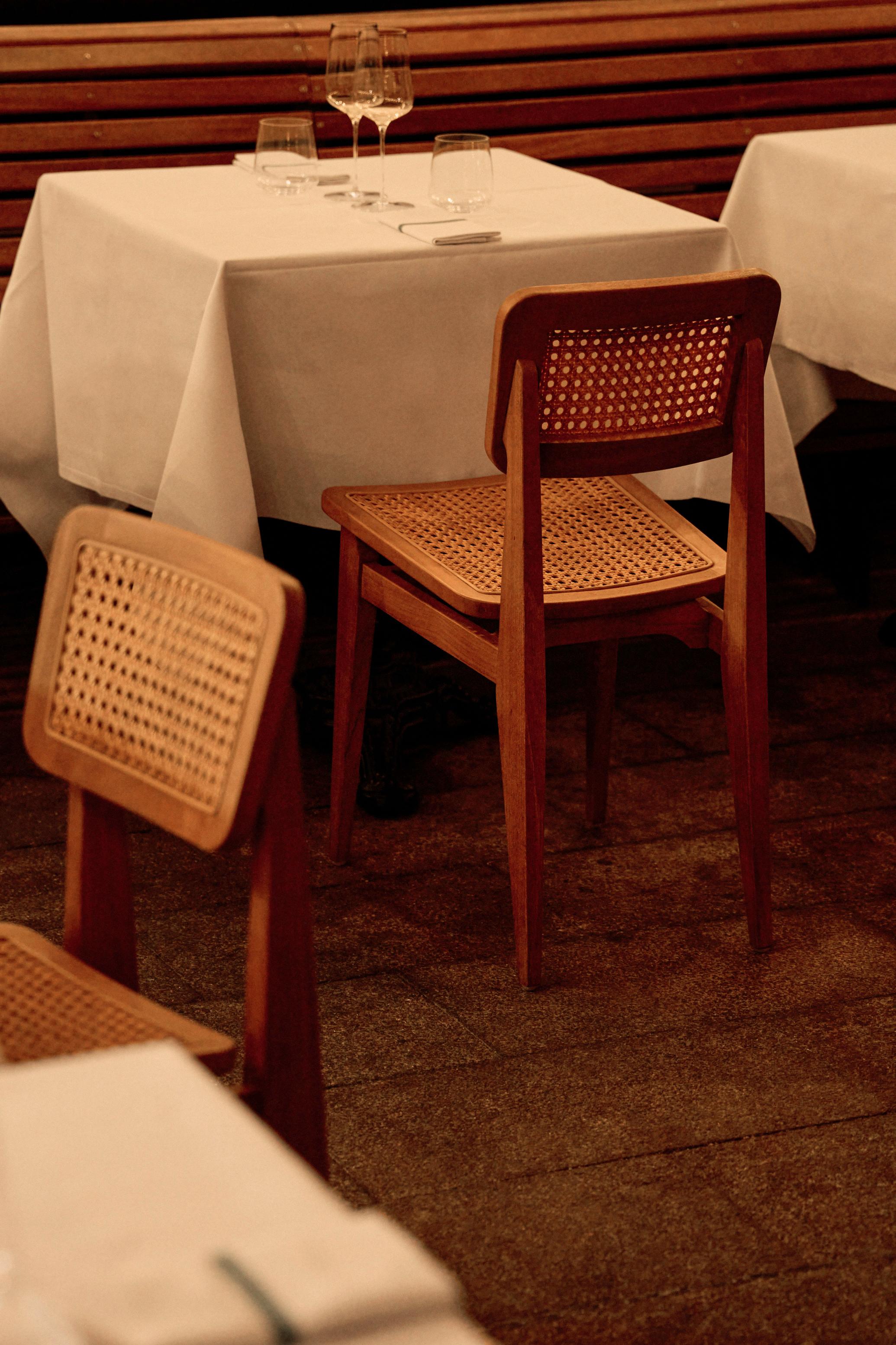 C-CHAIR Garden Chair Teak Wood with Woven Detail