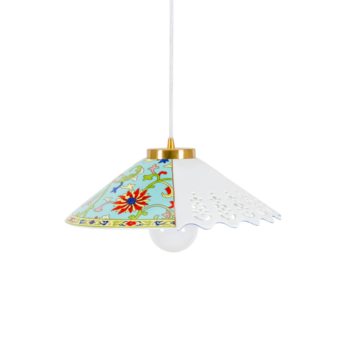 Pendant Lamp HYBRID VERPIRA white porcelain