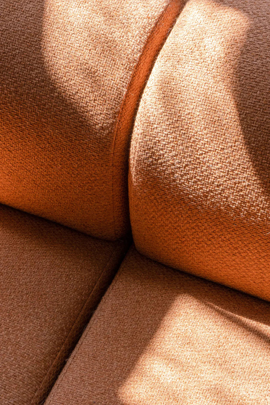 3-Seater Sofa TORI Brown Bouclé