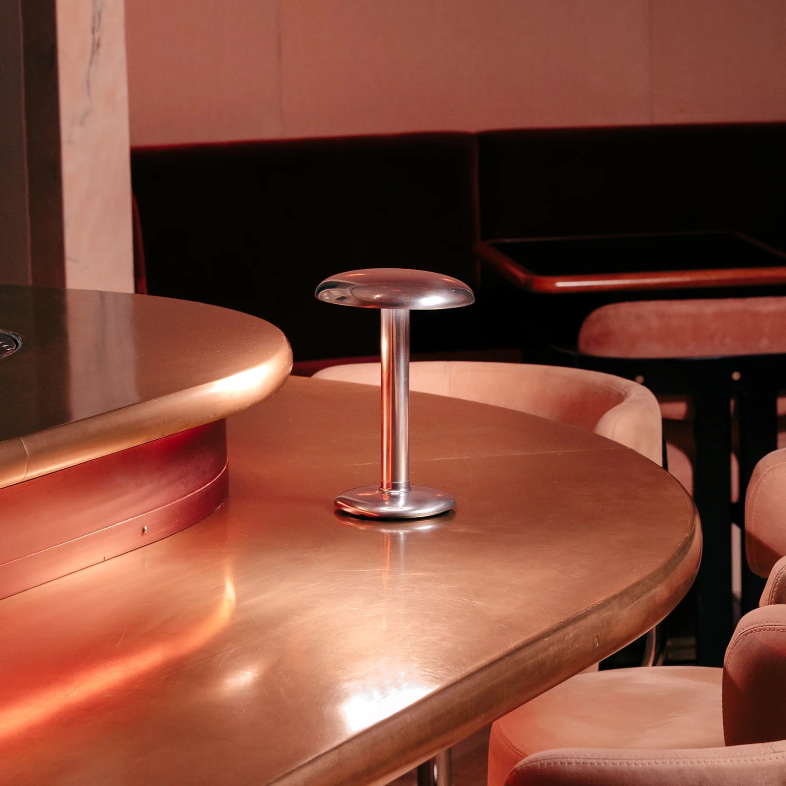 Portable Lamp GUSTAVE HOSPITALITY silver