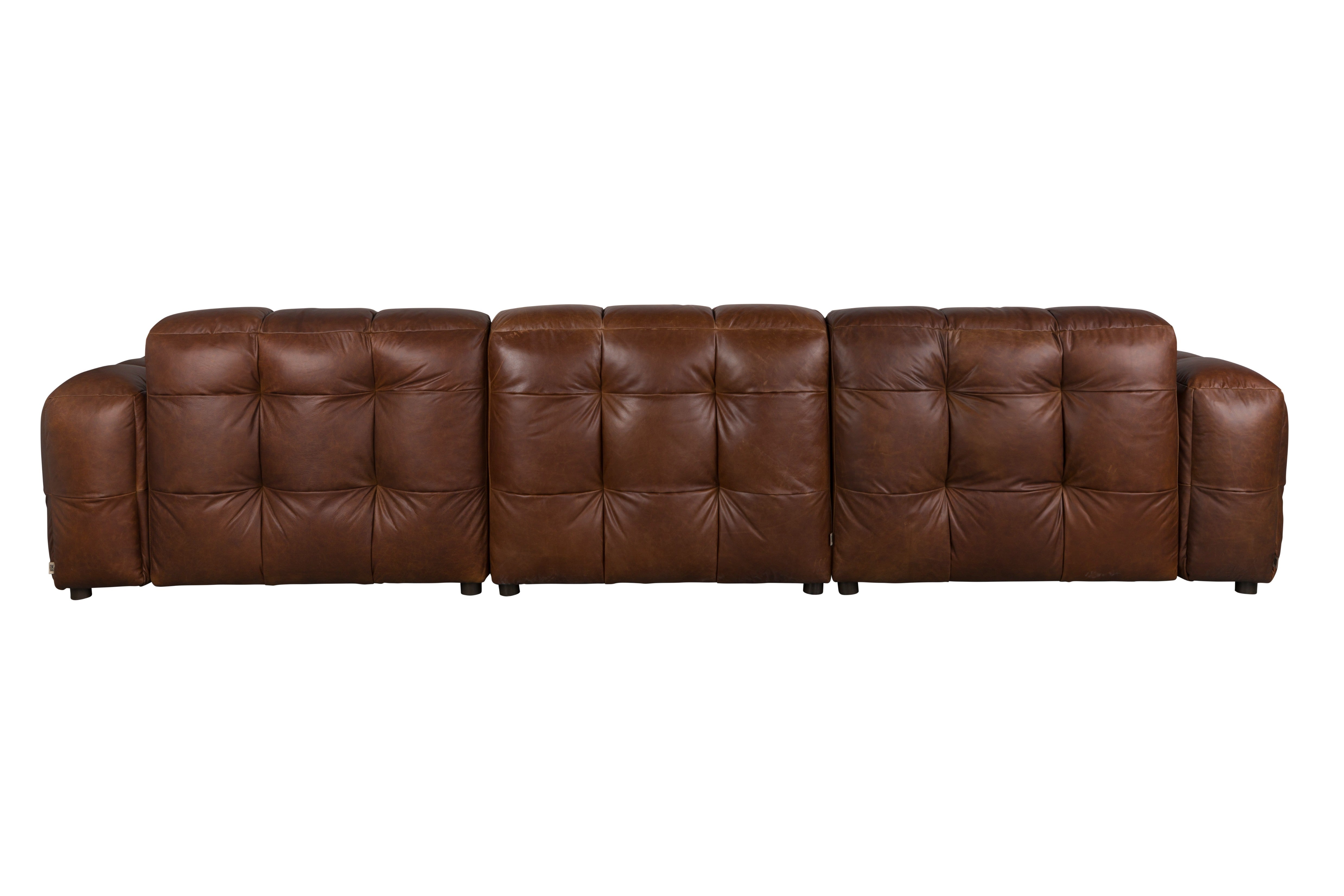 Sofa 4,5-osobowa HACKMAN czekoladowa skóra