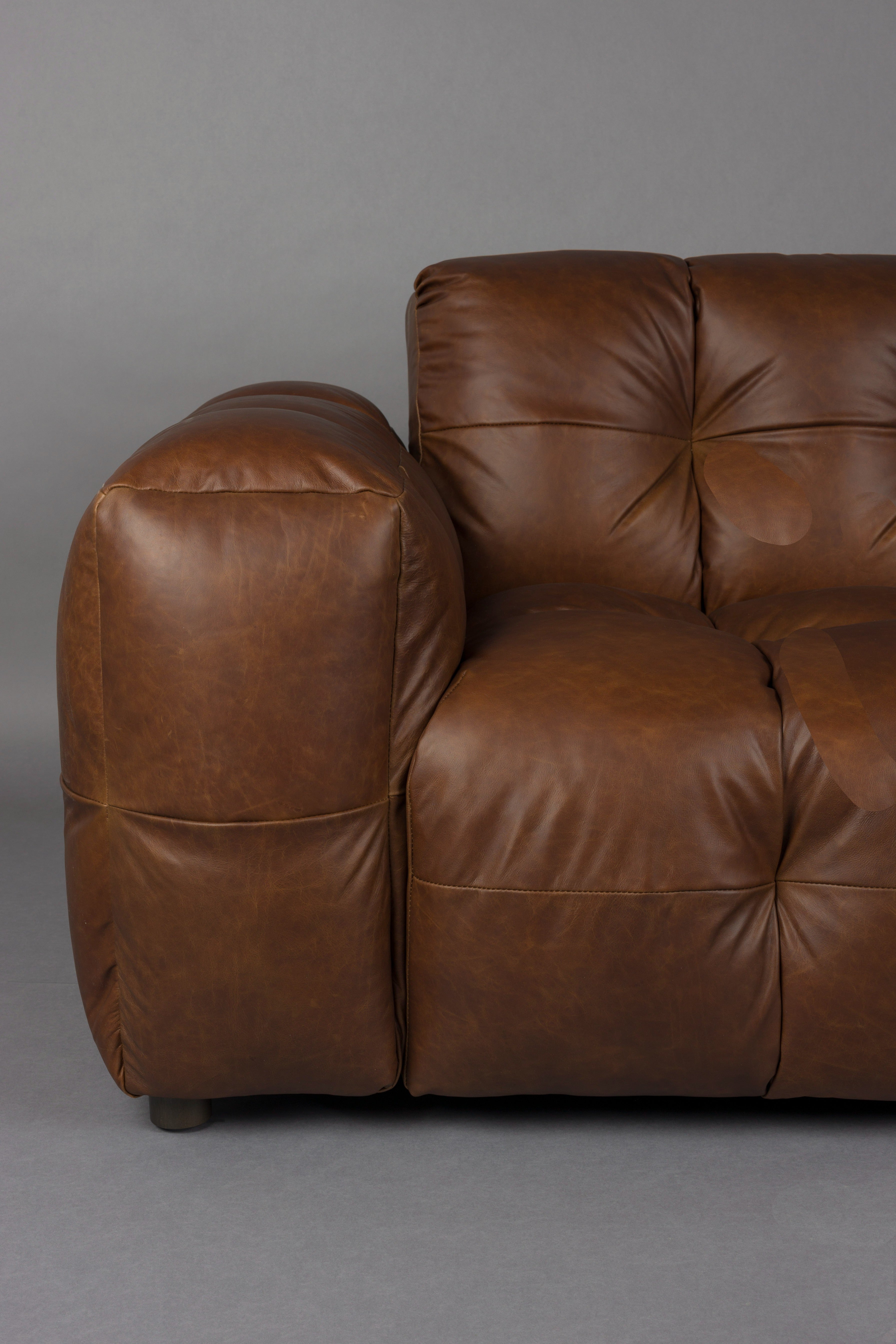 Sofa 4,5-osobowa HACKMAN czekoladowa skóra