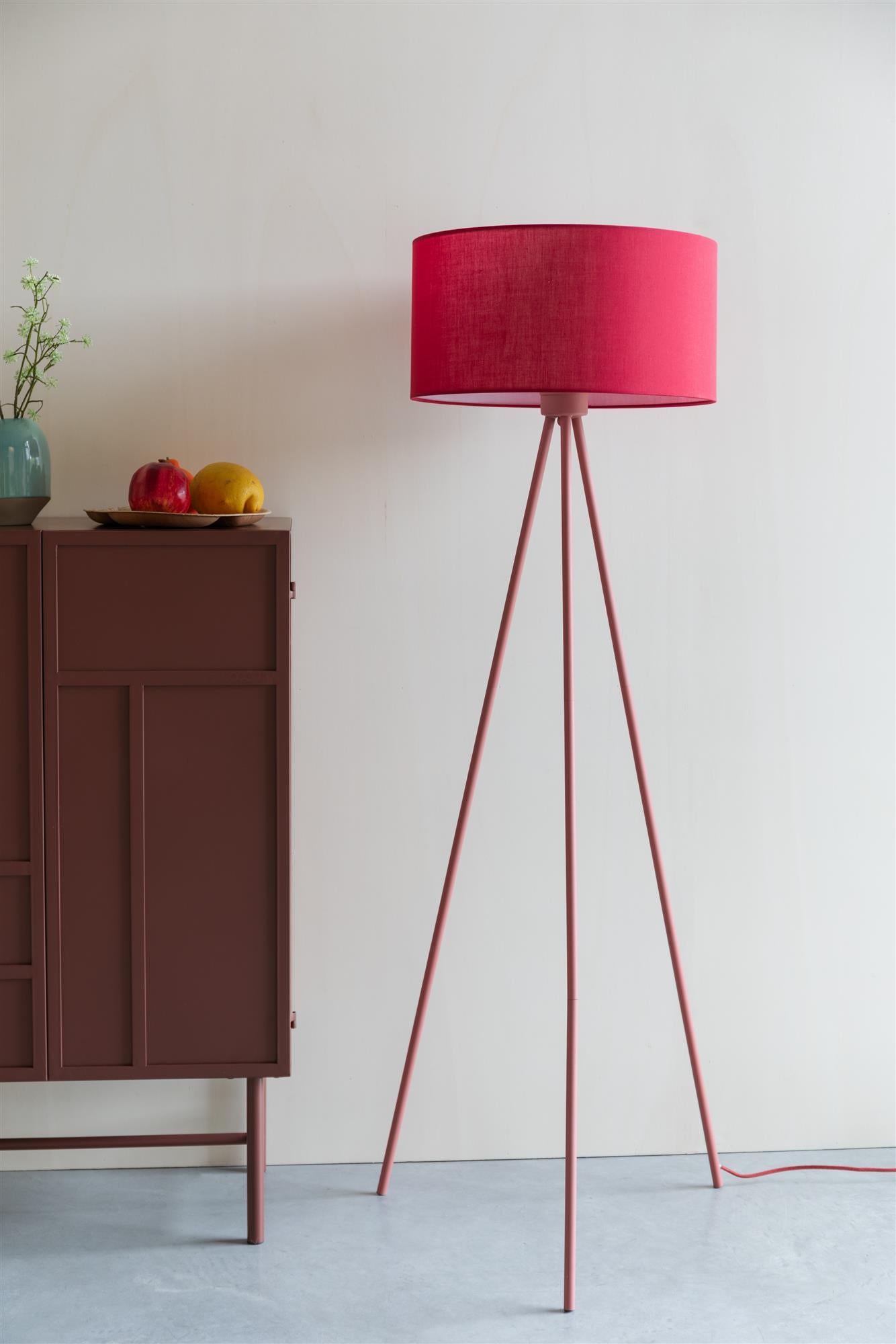 Lampa podłogowa trójnóg SUSIE rubinowy