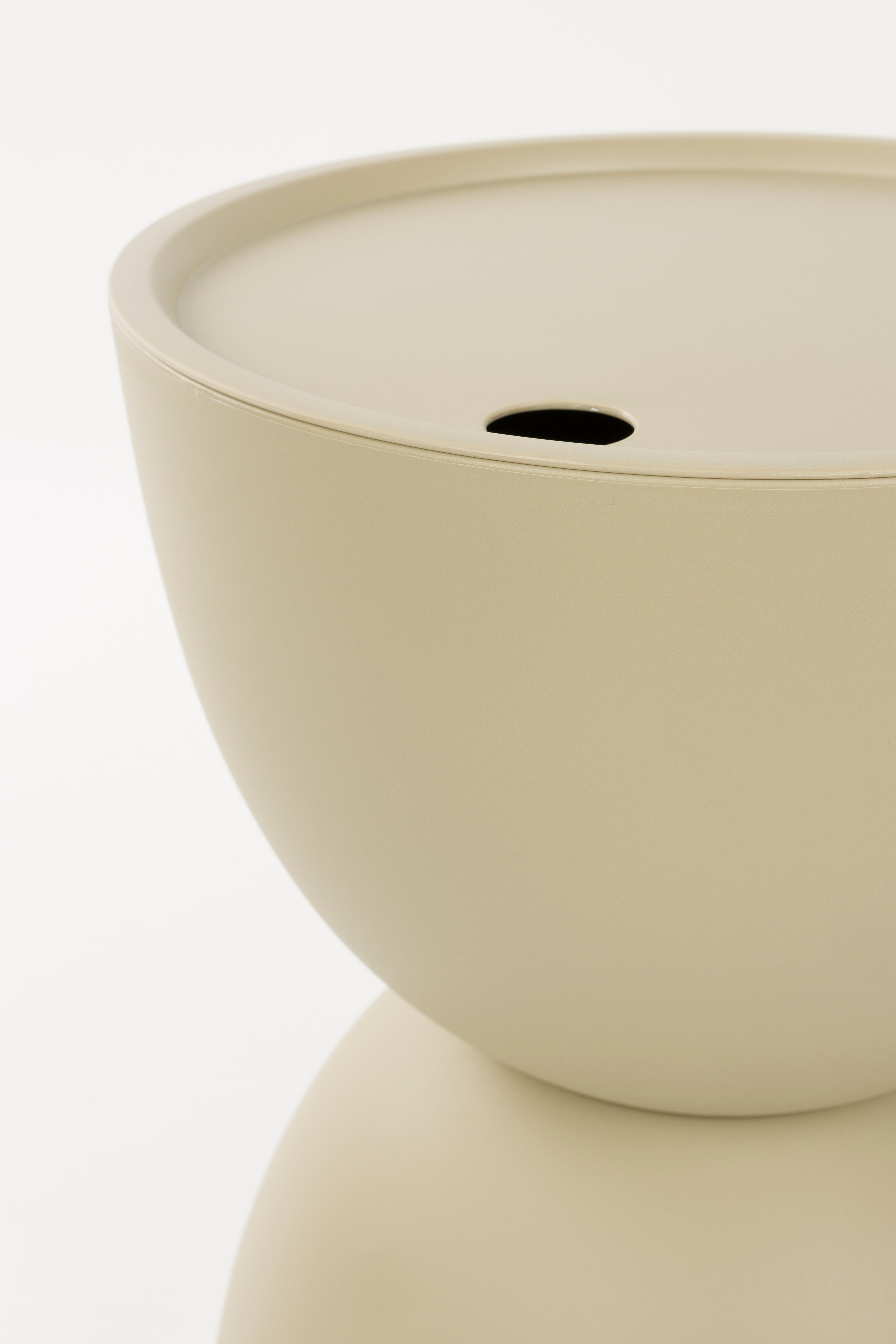 Gartenkaffee-Tisch mit Stauraum MARA beige