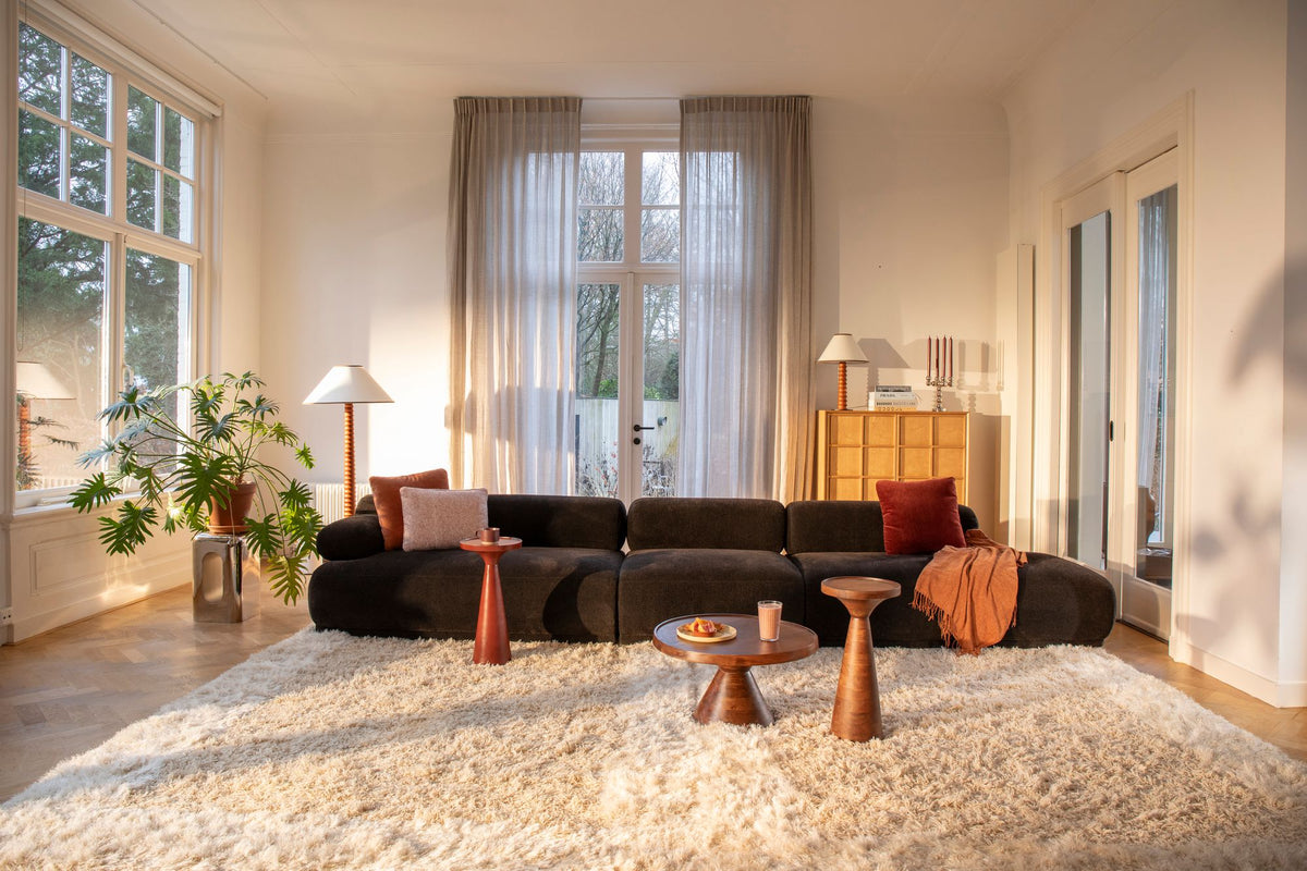 Sofa modułowa 4,5-osobowa lewostronna REMBRANDT ciemnobrązowy