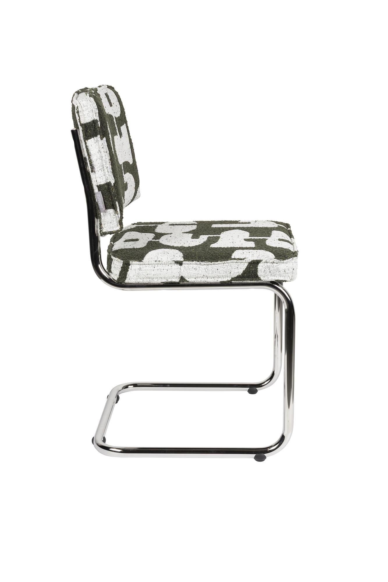 Krzesło RIDGE DECO SYMBOLS zielony z białym