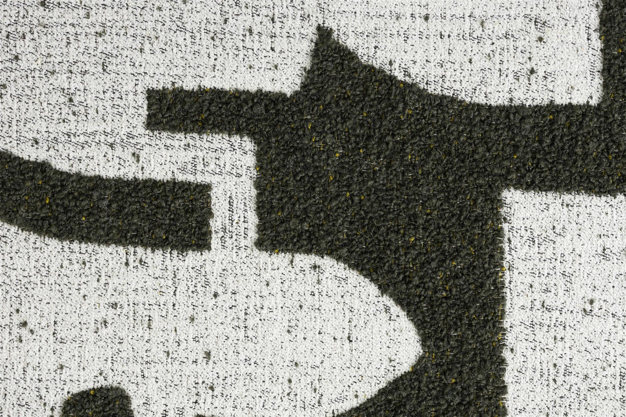 Krzesło RIDGE DECO SYMBOLS zielony z białym