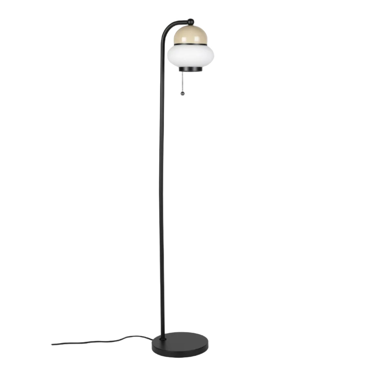 Lampa podłogowa BUMBLE beżowy z czarnym wykończeniem
