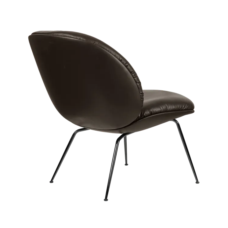 Sessel BEETLE SOFT gepolstert mit schwarzem Gestell