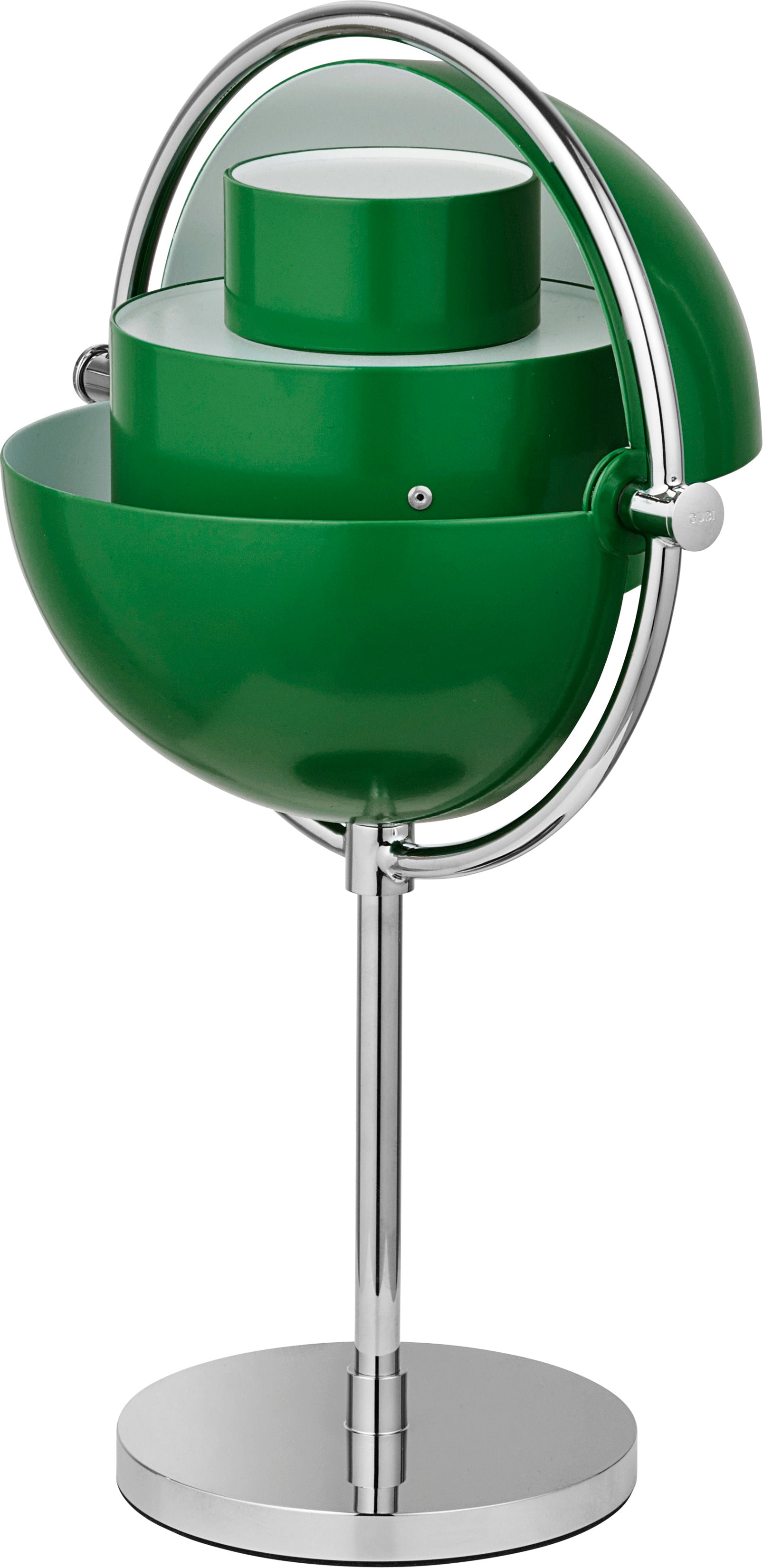 Lampa przenośna MULTI-LITE zielony z chromowaną podstawą