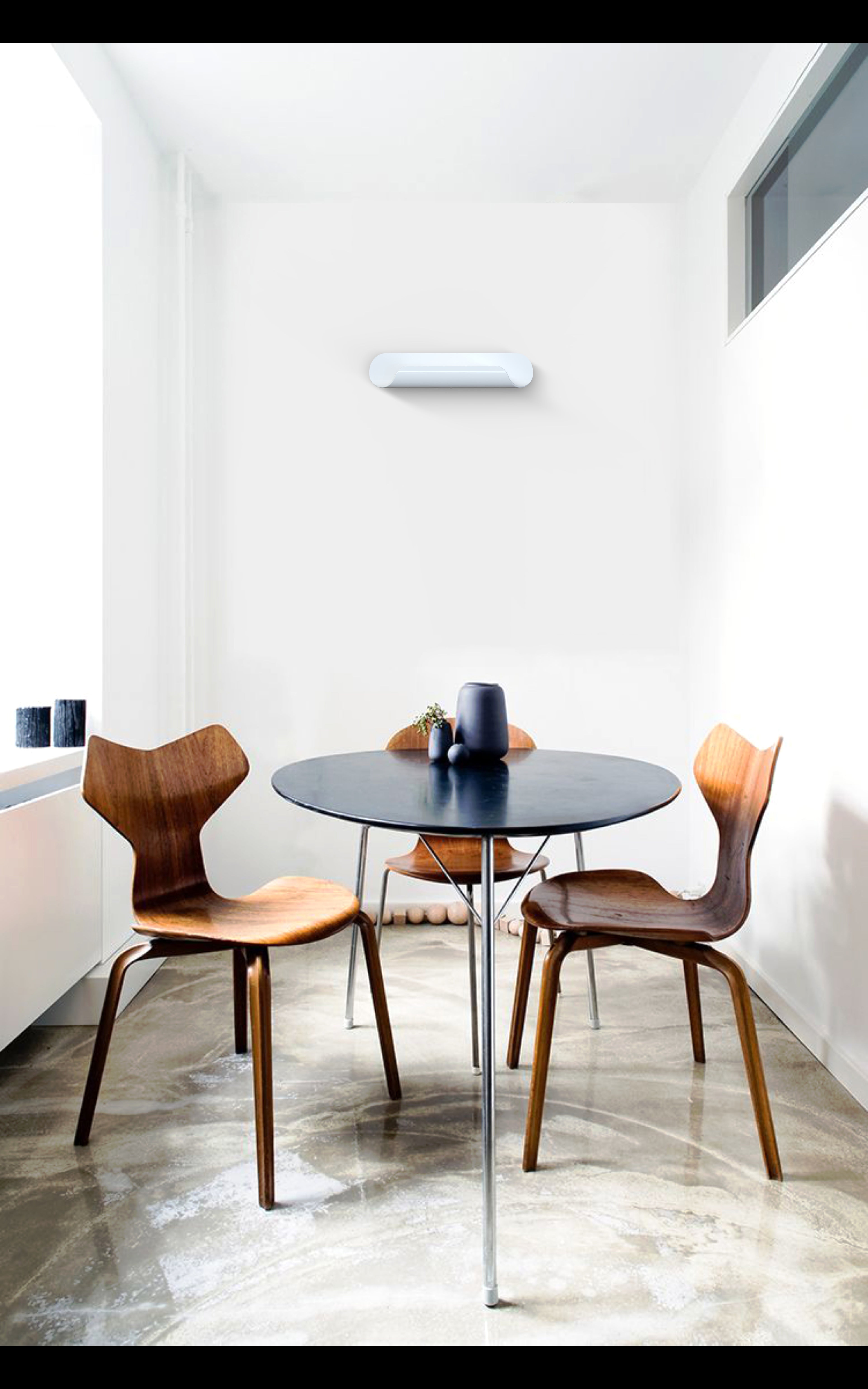 Lampa ścienna ROLL biały