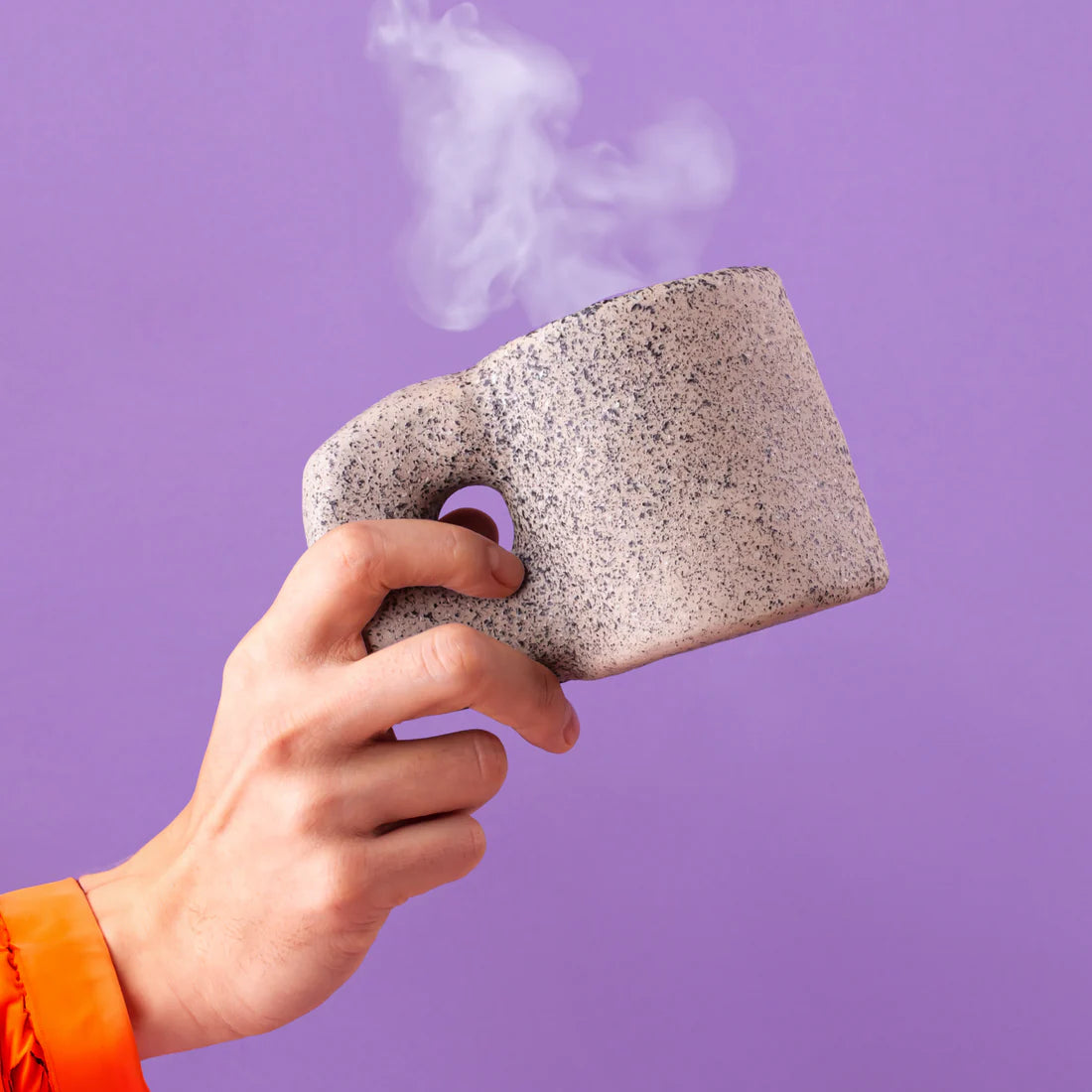 Kubek NEWLITHIC szara porcelana