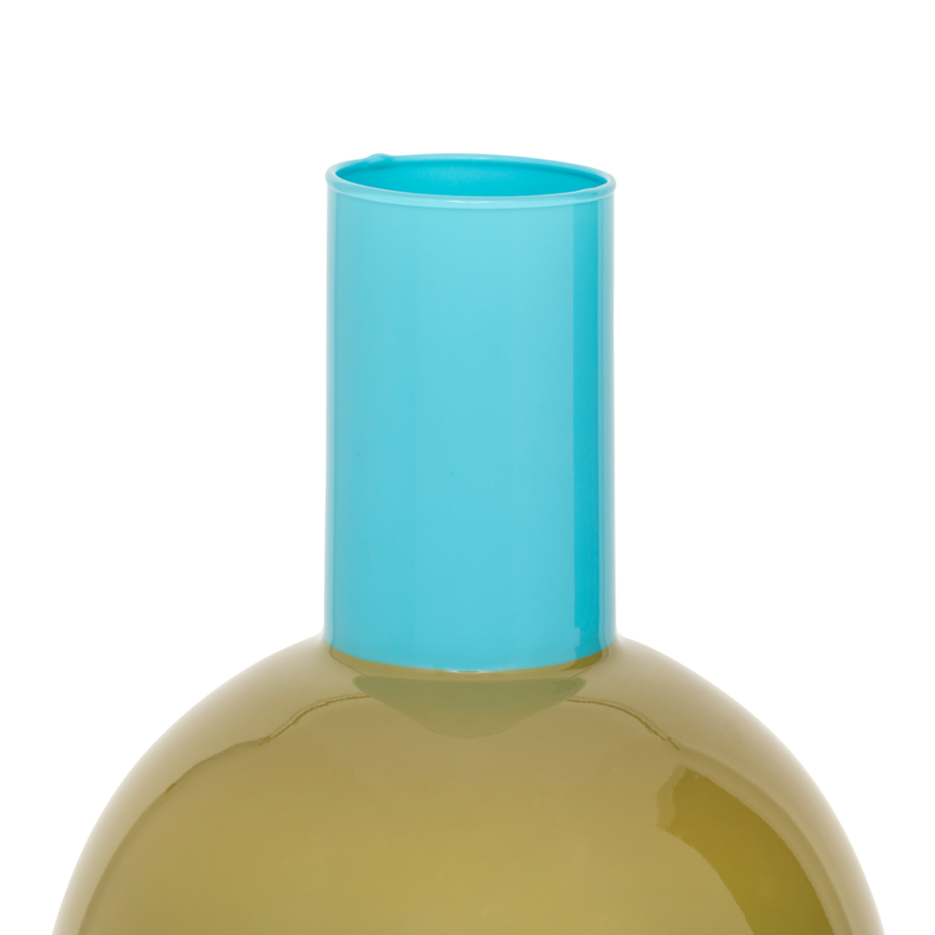 Wazon szklany LAHJA niebieski z zielonym