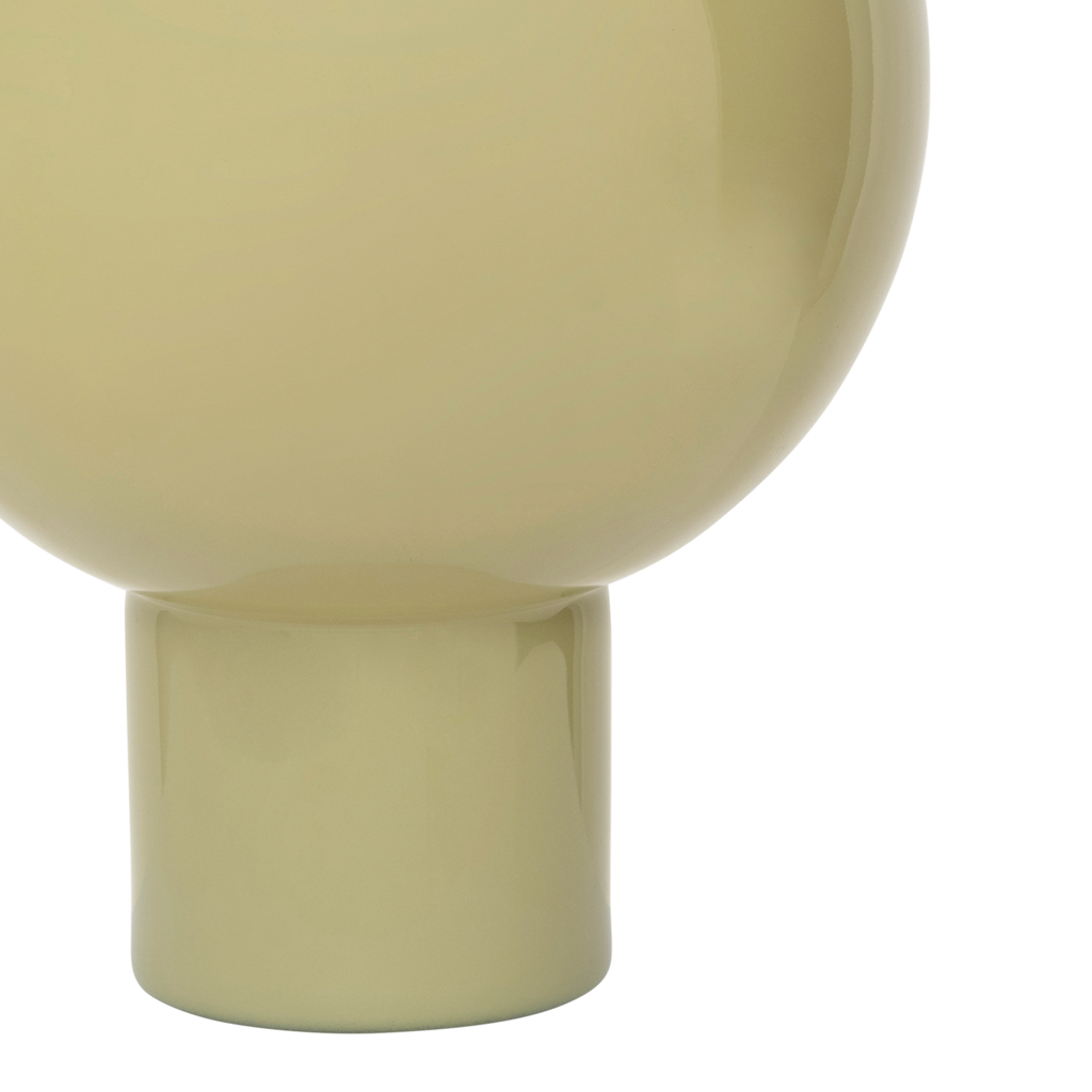 Glass vase VAN green