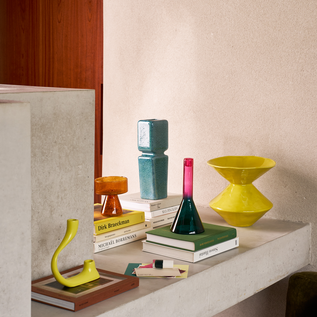 Wazon ceramiczny ZALE limonkowy żółty