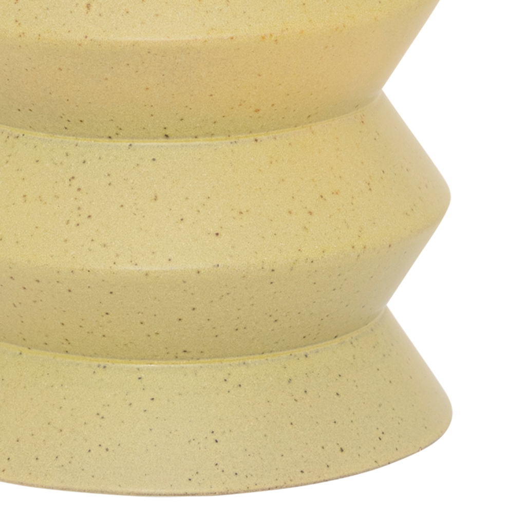 KOVA vase yellow ceramic