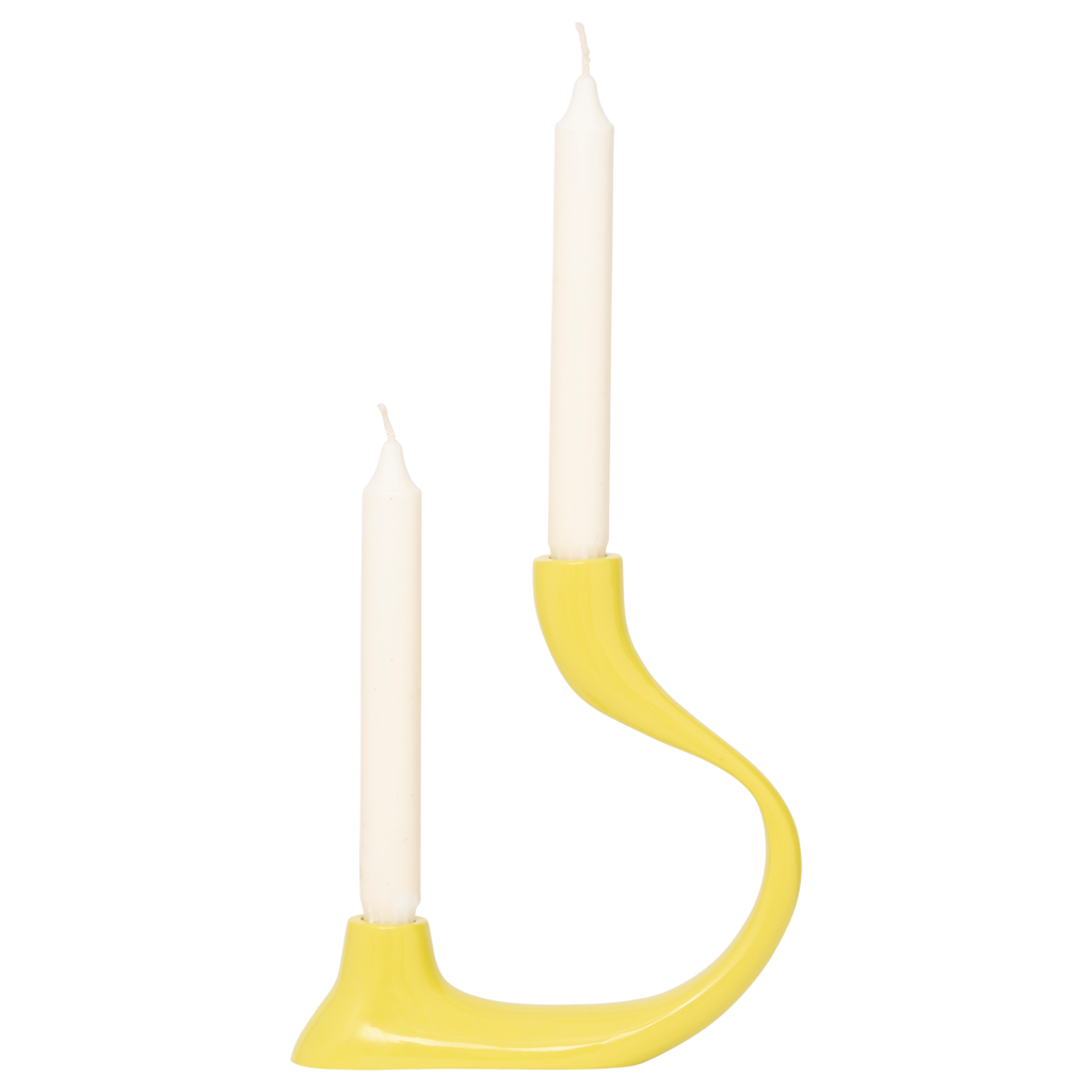 Świecznik AILA limonkowy