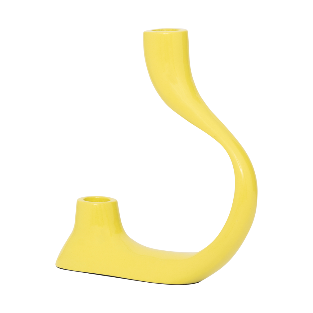 Świecznik AILA limonkowy