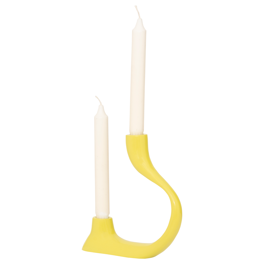 Świecznik AILA limonkowy