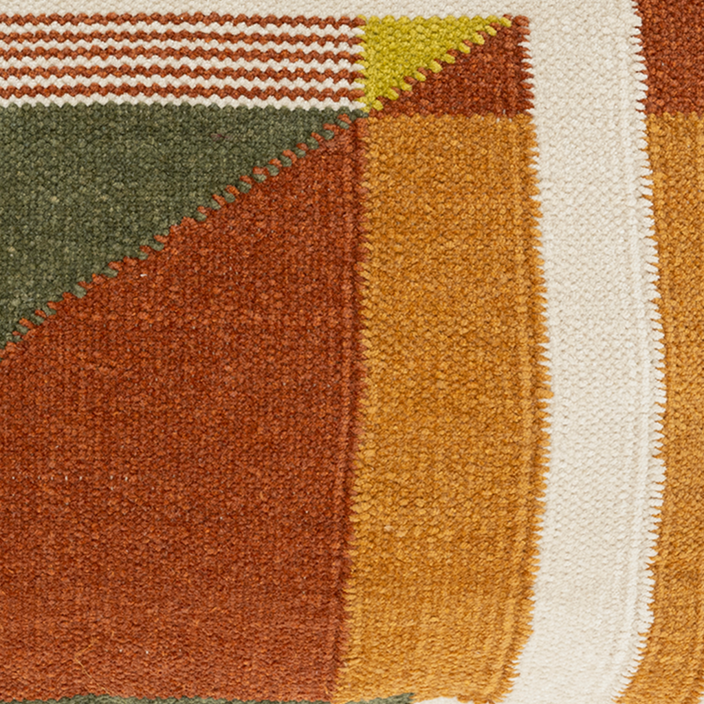 Poduszka BLYTHE pomarańczowy z zielonym