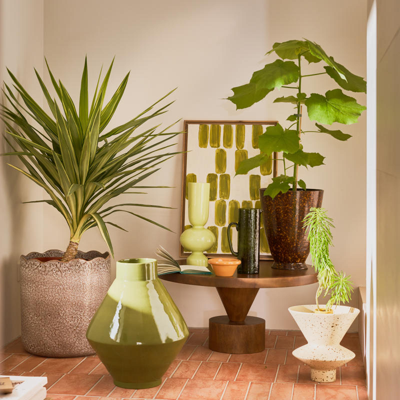 Wazon ceramiczny THANDI beżowy