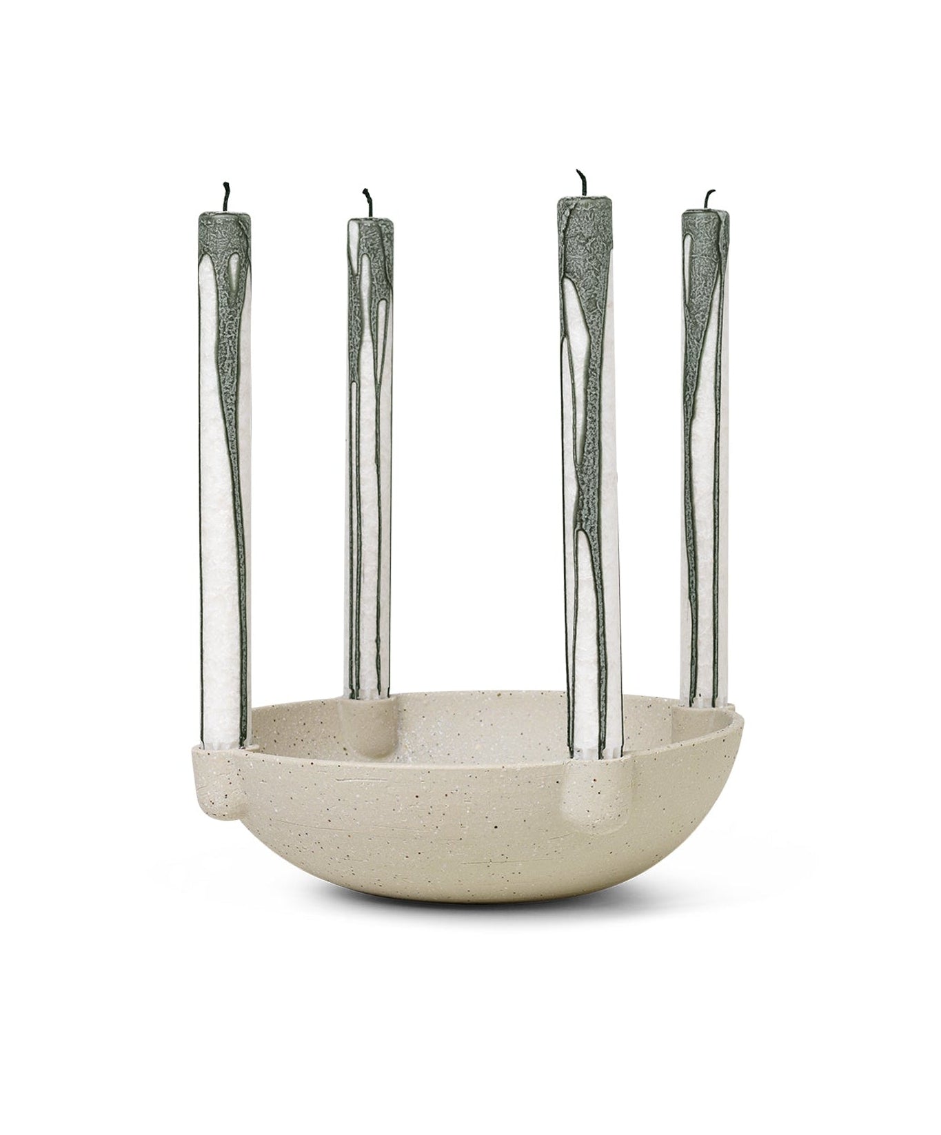 Świecznik BOWL piaskowa ceramika