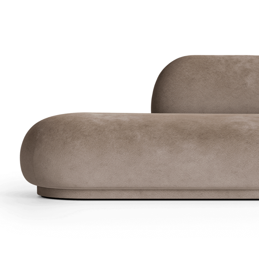 Sofa prawostronna RICO DIVAN Faded Velvet beżowy