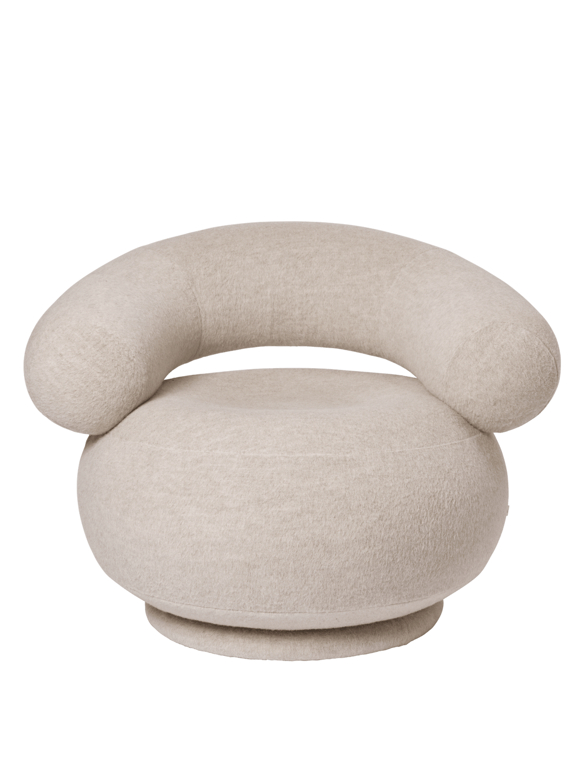 Fotel ORBO naturalny alpaka – ferm LIVING