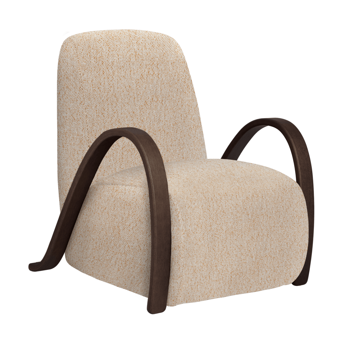 Fotel BUUR złamany biały wełna – ferm LIVING