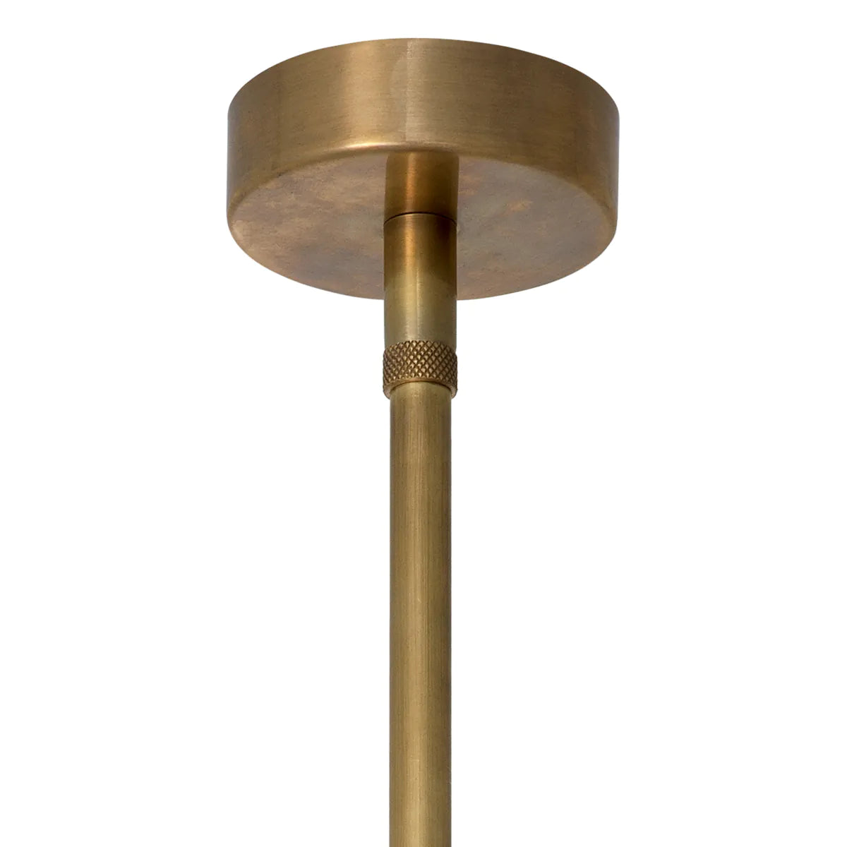 Lampa wisząca KON TIKI antyczny złoty z wikliną
