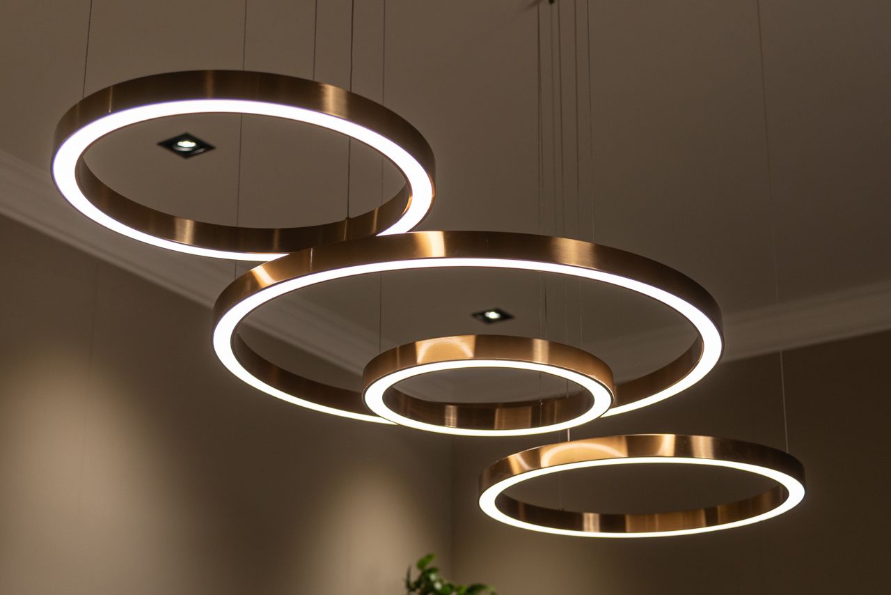LILOU gold chandelier