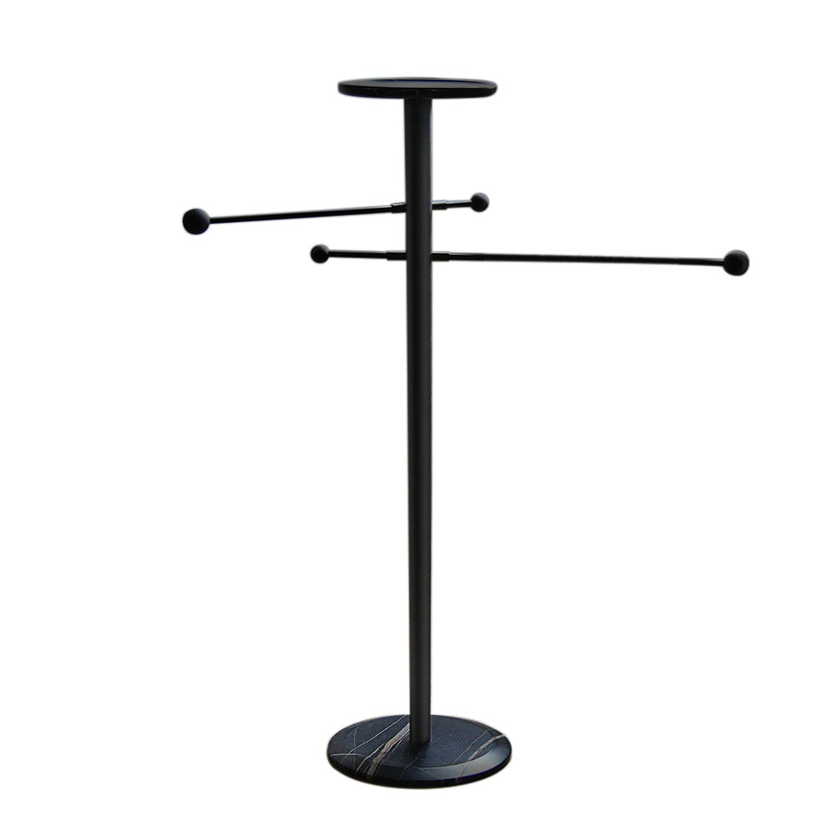 Wieszak TOALLERO drewno z marmurem