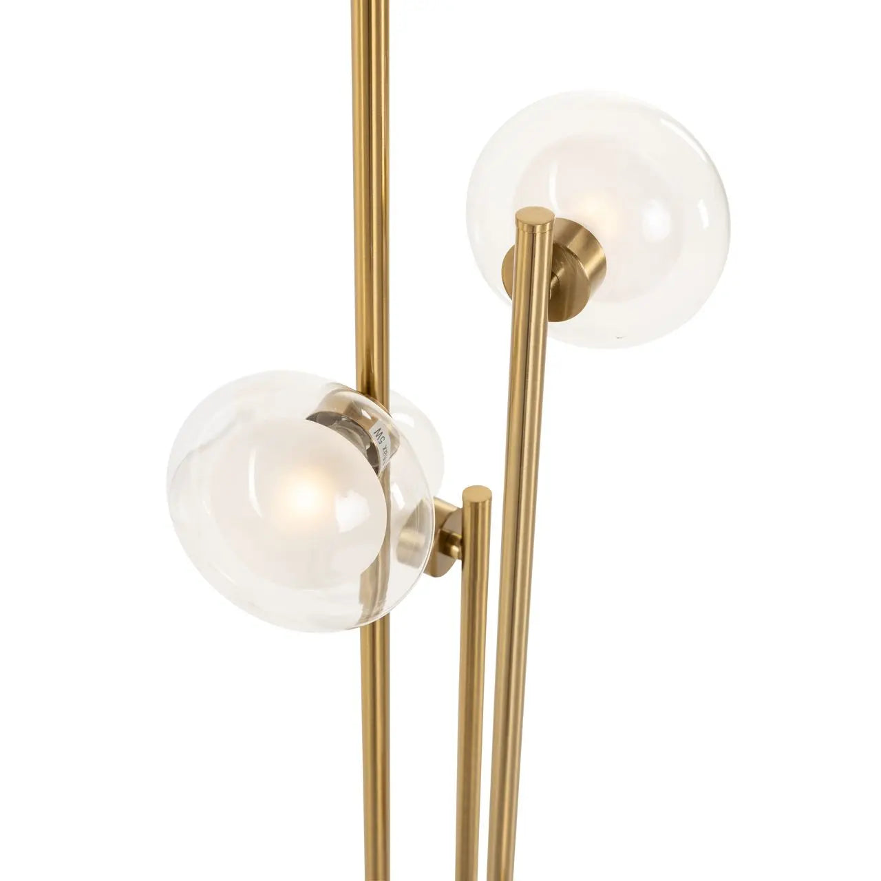 Lampa podłogowa LUVA złoty – szkło