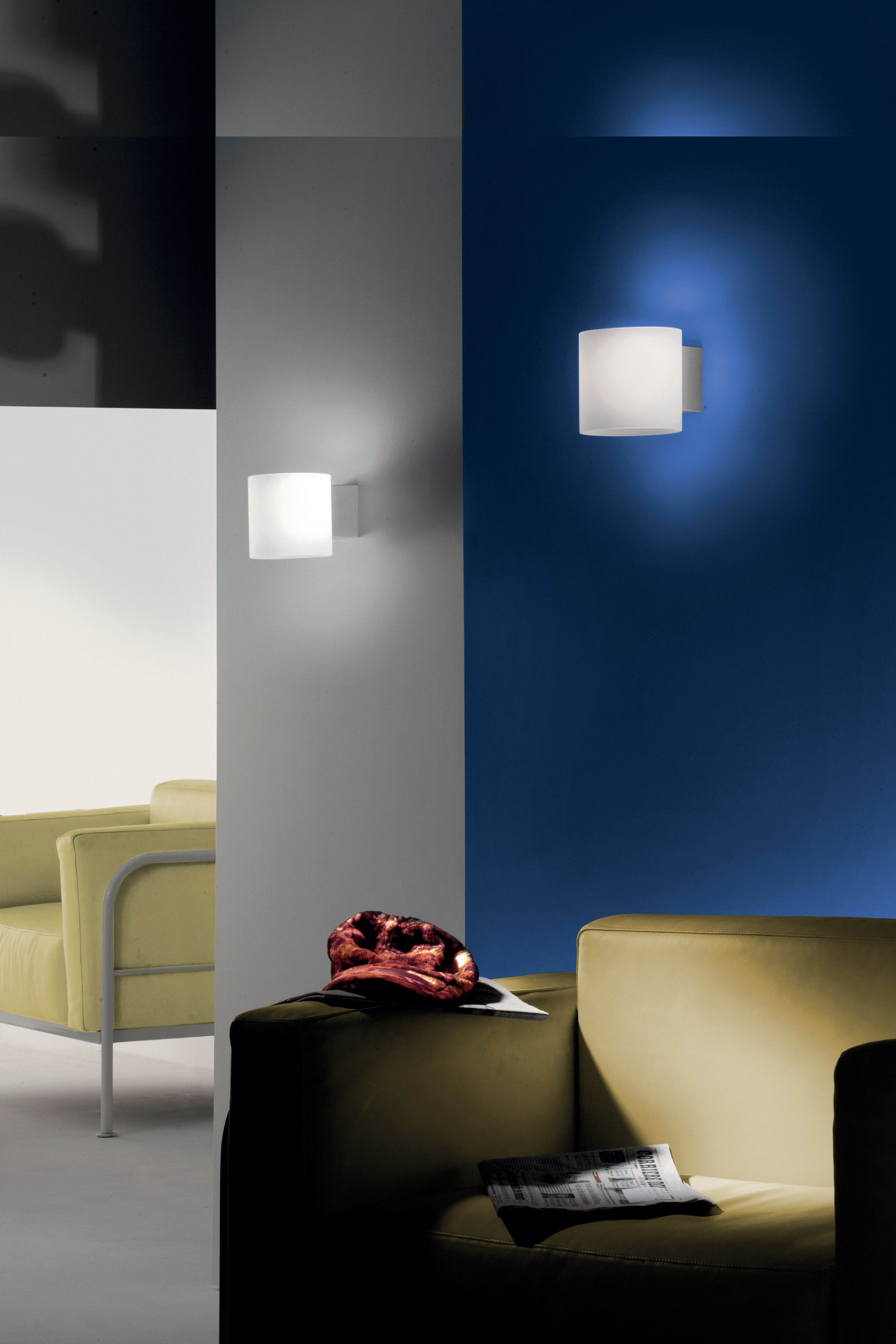 Lampa ścienna TUBE przecierany mosiądz, marka Martinelli Luce