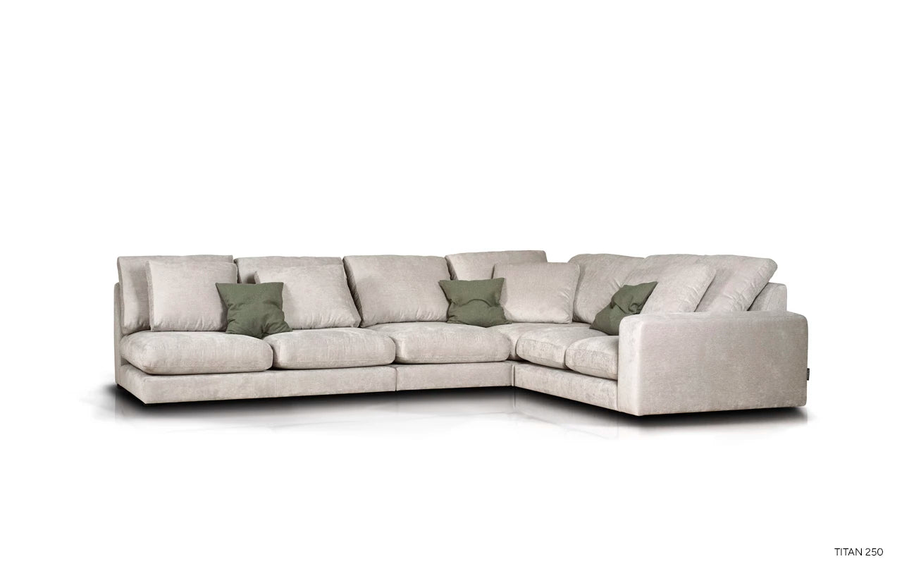 Modularer rechter Ecksofa NOOR personalisierbar