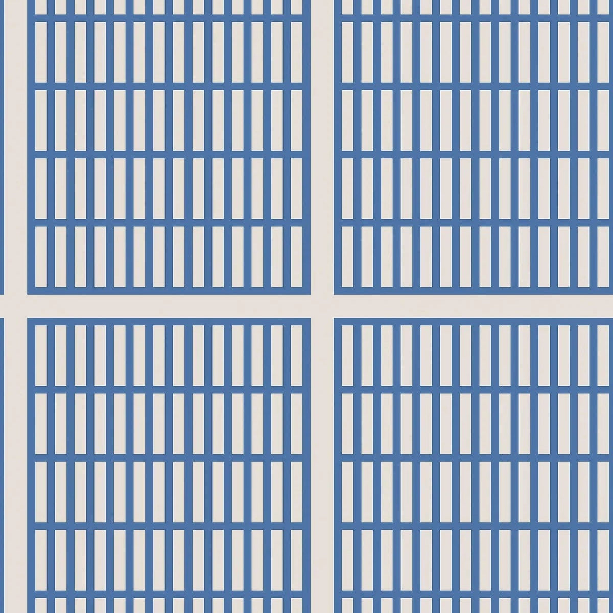 Tapeta z geometrycznym wzorem ALVAR AALTO 14/6 biały z niebieskim