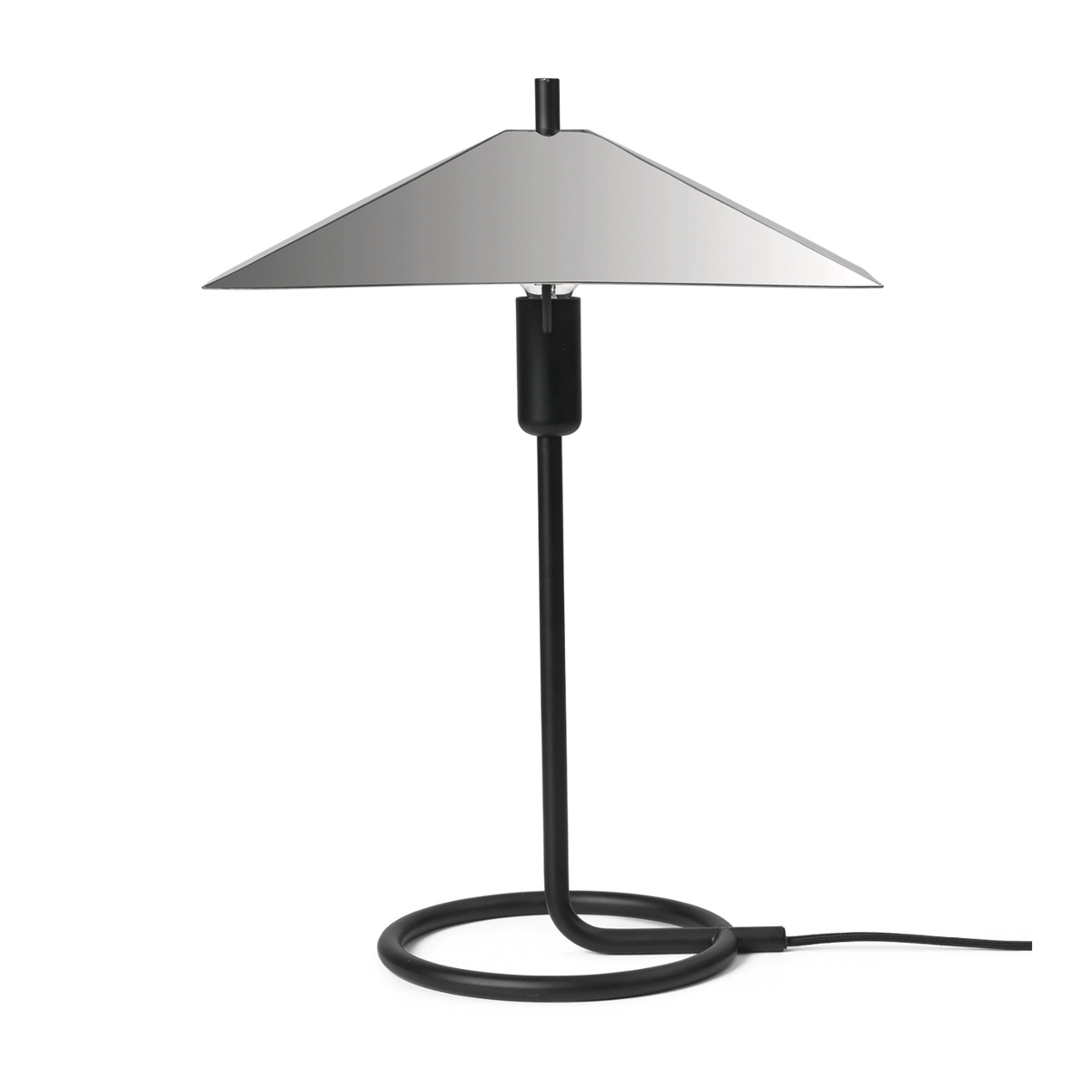 Lampa stołowa FILO SQUARE czarny z polerowaną stalą – ferm LIVING
