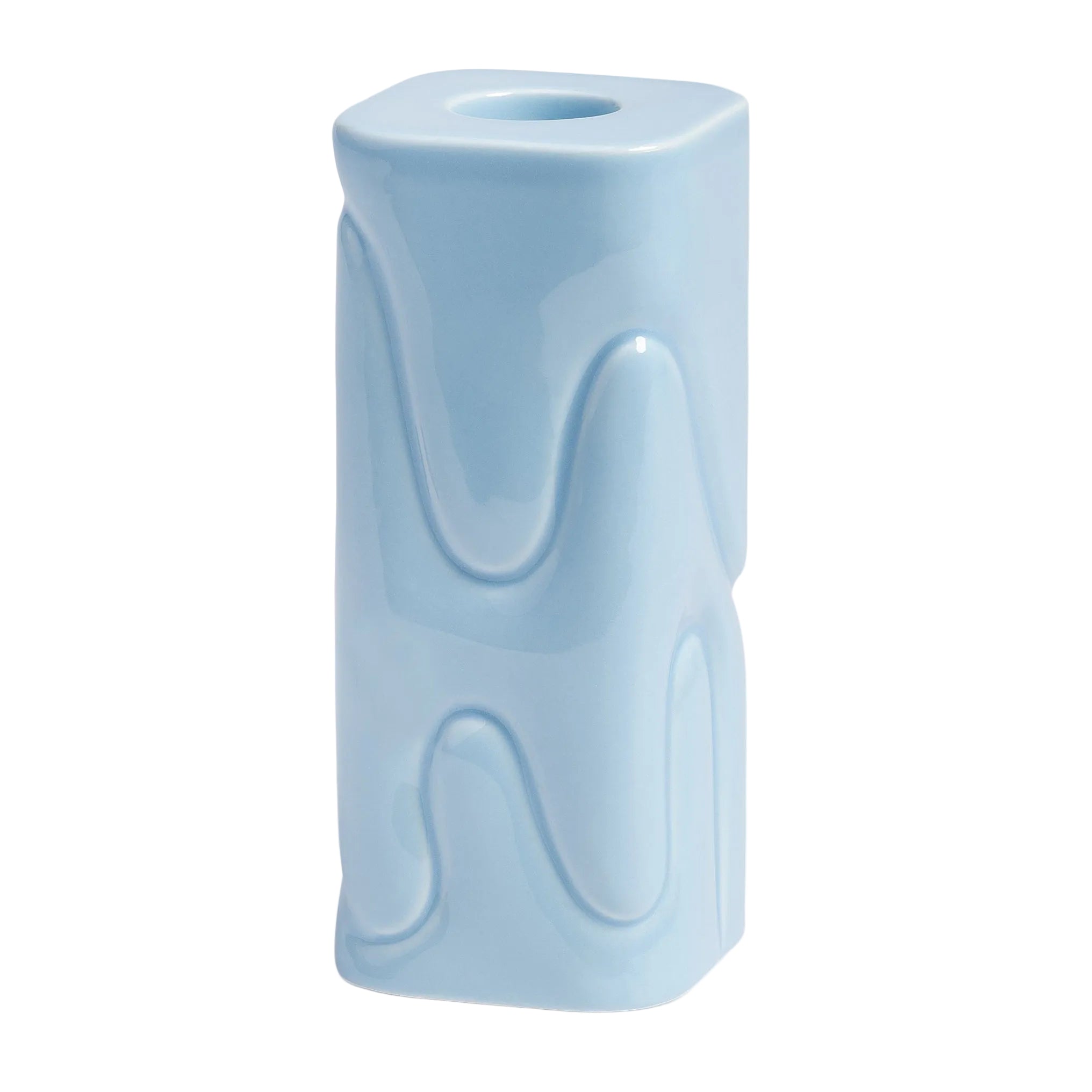 Świecznik PUFFY jasnoniebieski