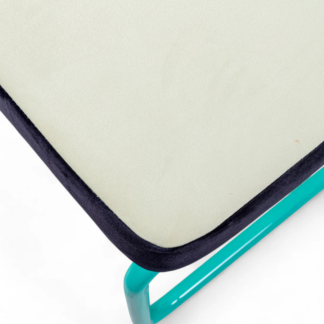 SUPERLOUNGE CHAIR TERRAZZO bright yellow with turquoise base