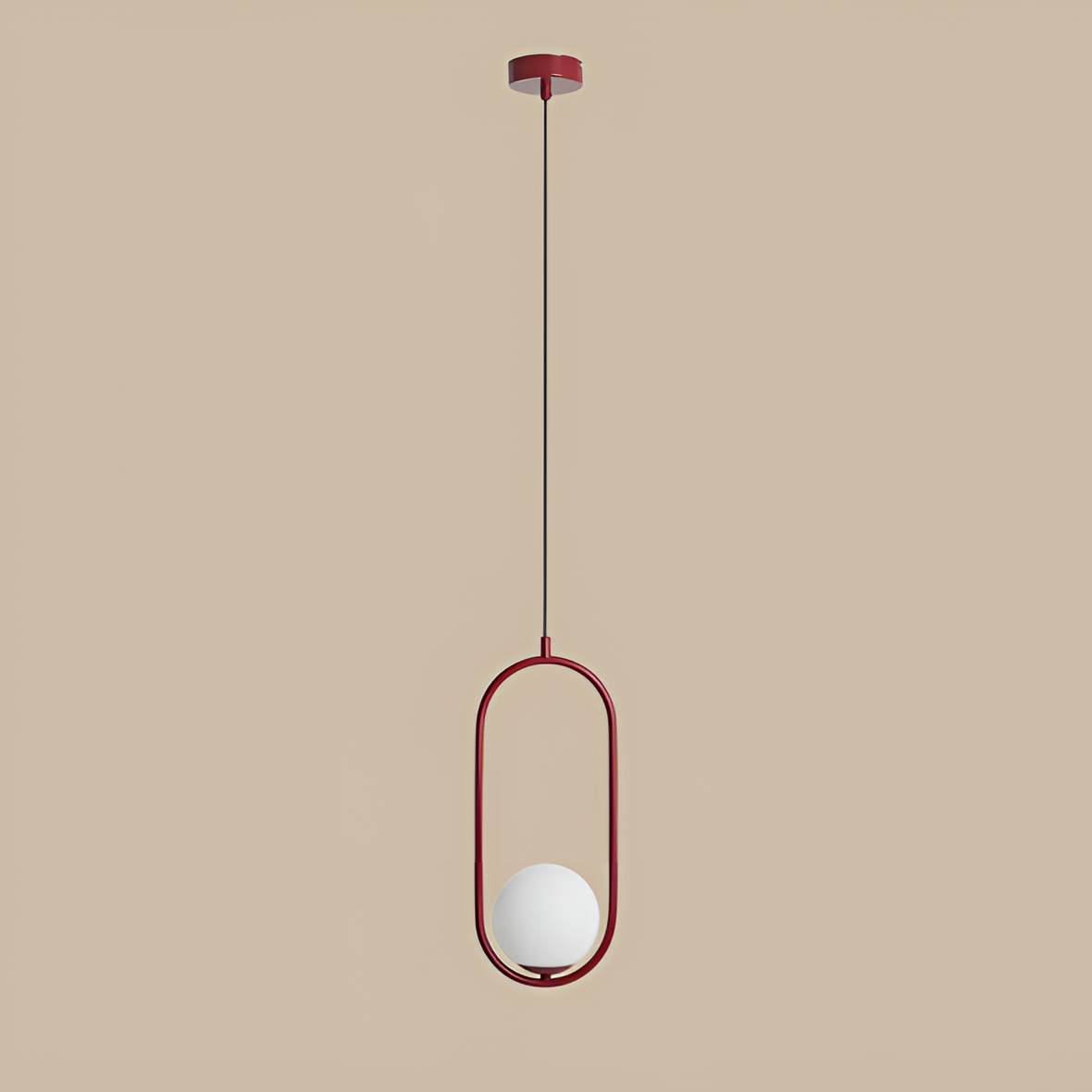 Lampa wisząca RIVA bordowy