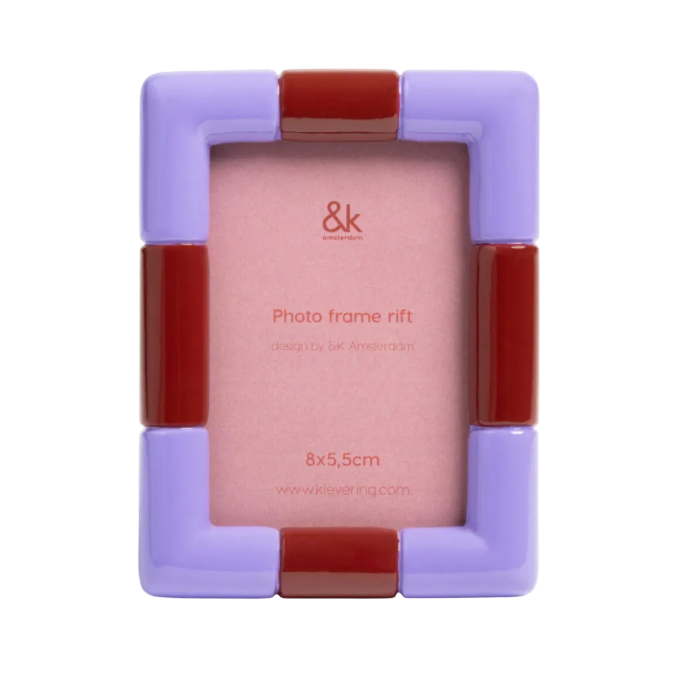 RIFT RECTANGLE photo frame lilac with purple
