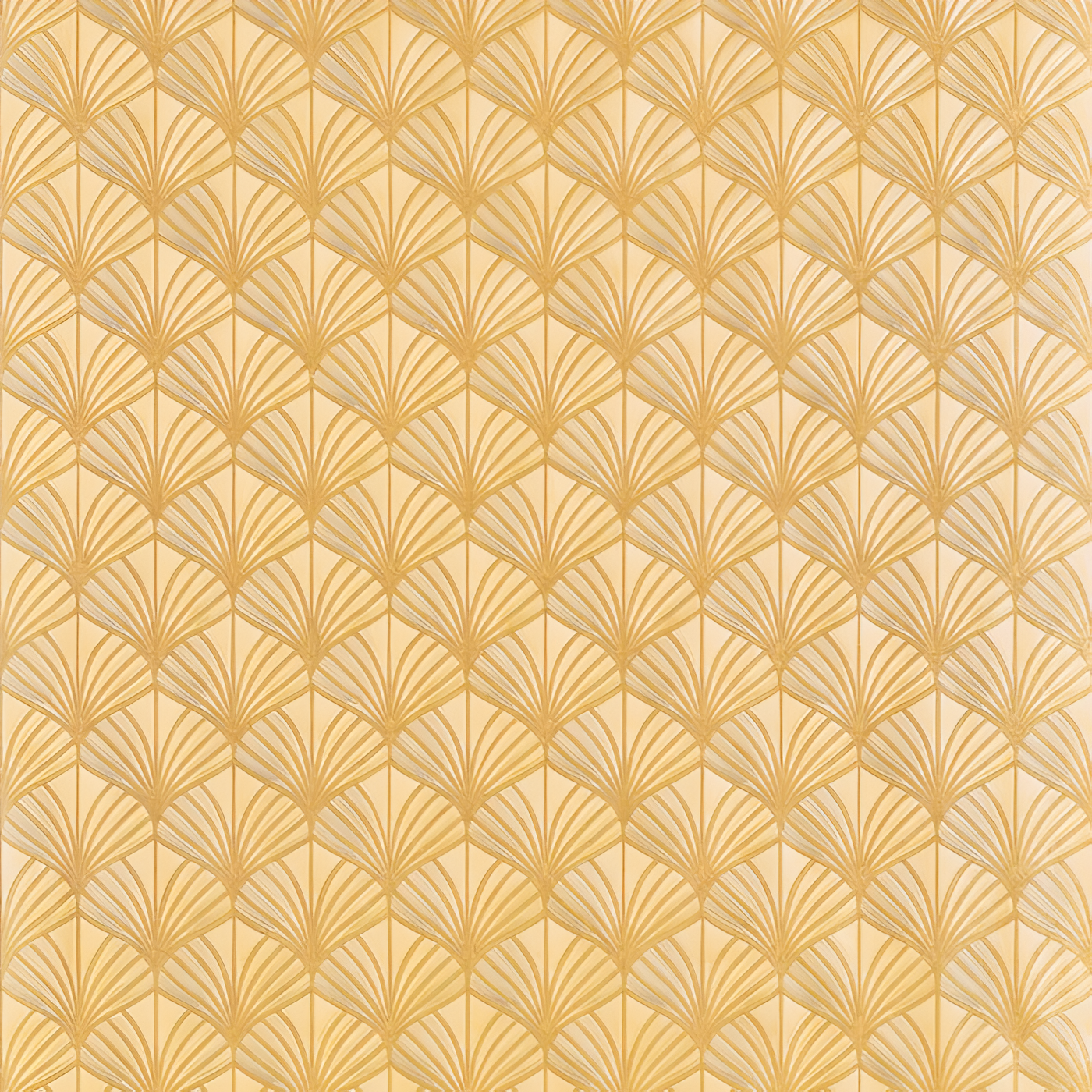 Metallische Strukturtapete mit pflanzlichem Blattmotiv ORION - OR Gold