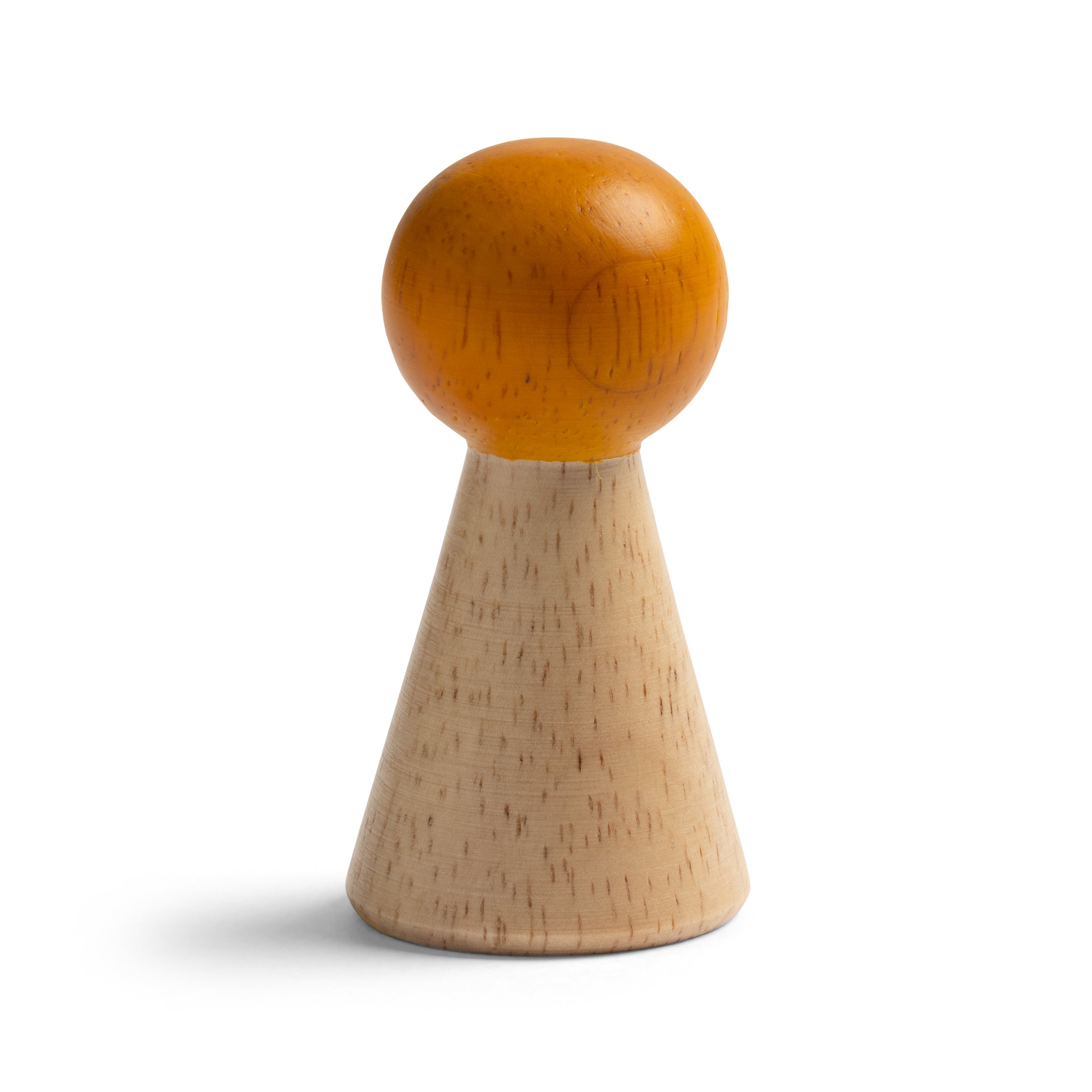 Zestaw haczyków ściennych HALMA drewniany z pomarańczowym