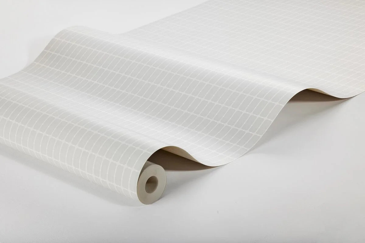 Vlies-Tapete mit Karomuster ALVAR AALTO M.I.T grau