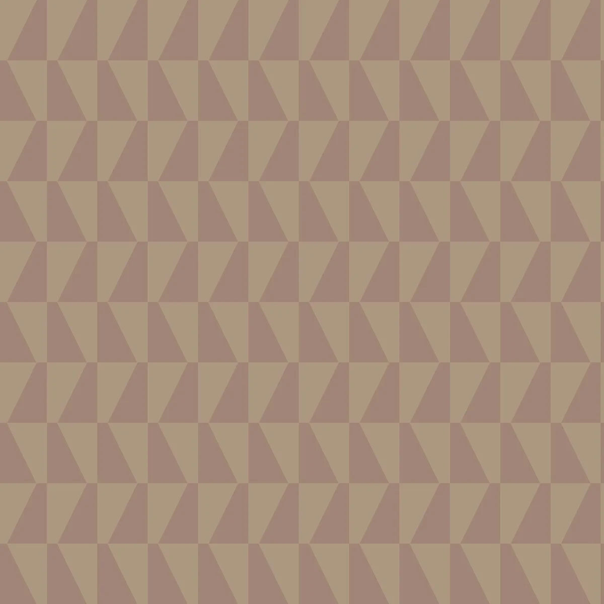 Tapeta flizelinowa papierowa z geometrycznym wzorem TRAPEZ brudny róż z beżowym